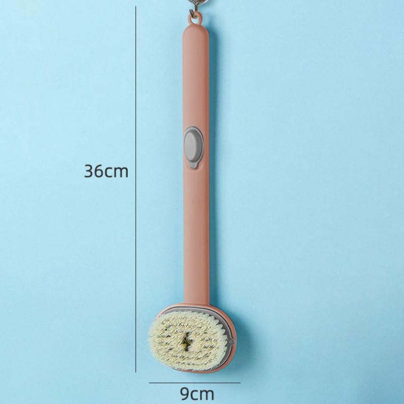 

Длинная ручка щетка для ванны с жидкой основой щетки для тела в ванной комнате спина тело ванна душ губка отшелушивающий скраб массажер инструменты для очистки кожи розовый