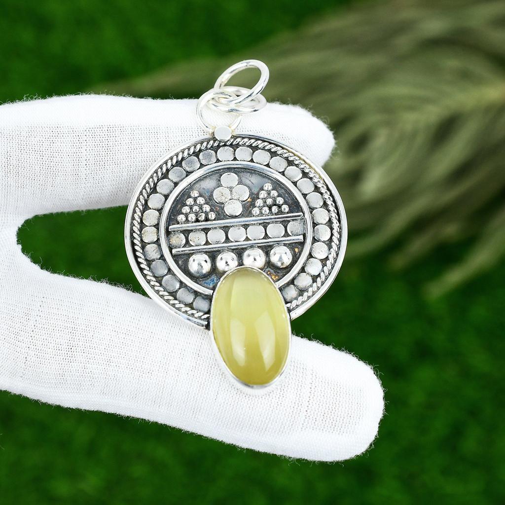 Sisters Day Sale Sterling Silver Chrysoberyl Stone Bezel Mother Pendant Jewelry