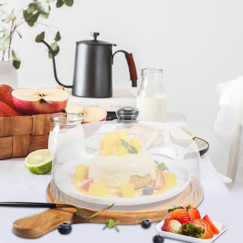 Acrylic Clear Cake Dome Cover Food Cloche Dome for Cakes Pies Muffins Cupcakes Dessert Display Reusable Portable Freshness