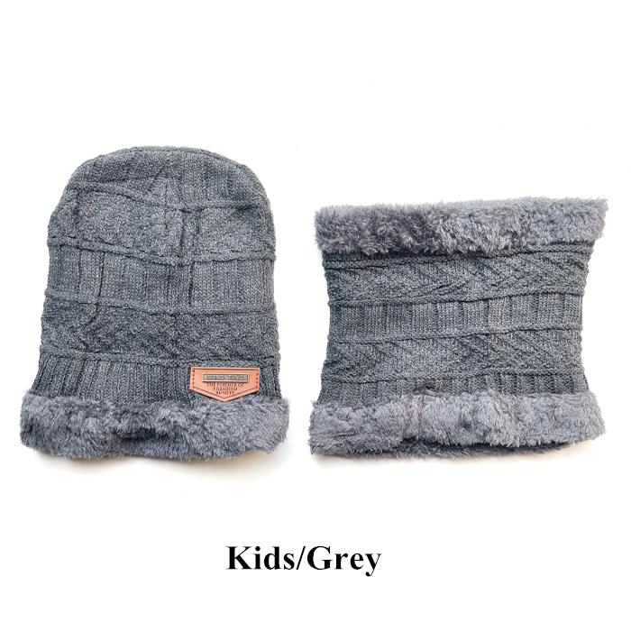 2026 New TW DDA558 Velvet Lined Thicken Ski Skull Caps Men Kids Winter Hat Scarf Set Neck Warmer Wool Knitted Beanie Hats