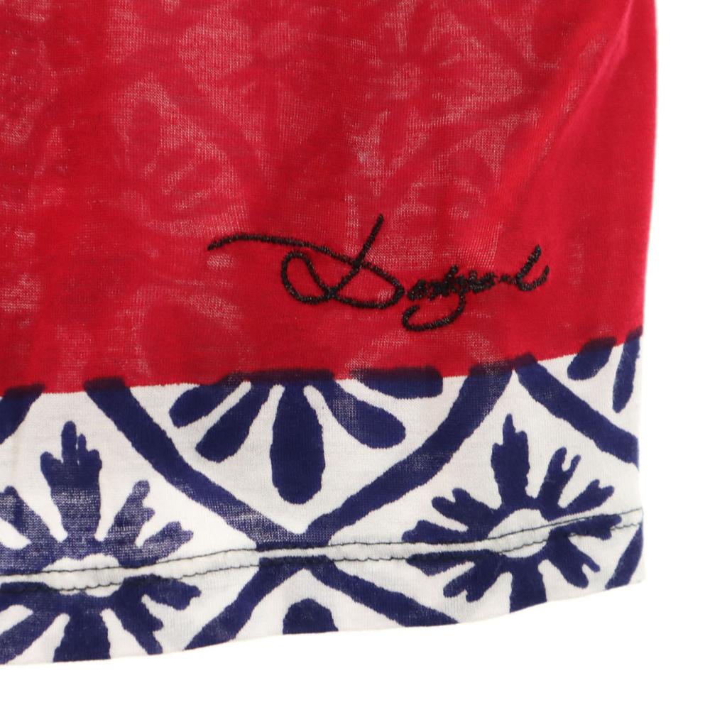 Desigual Floral French sleeve Cut S black Women Used