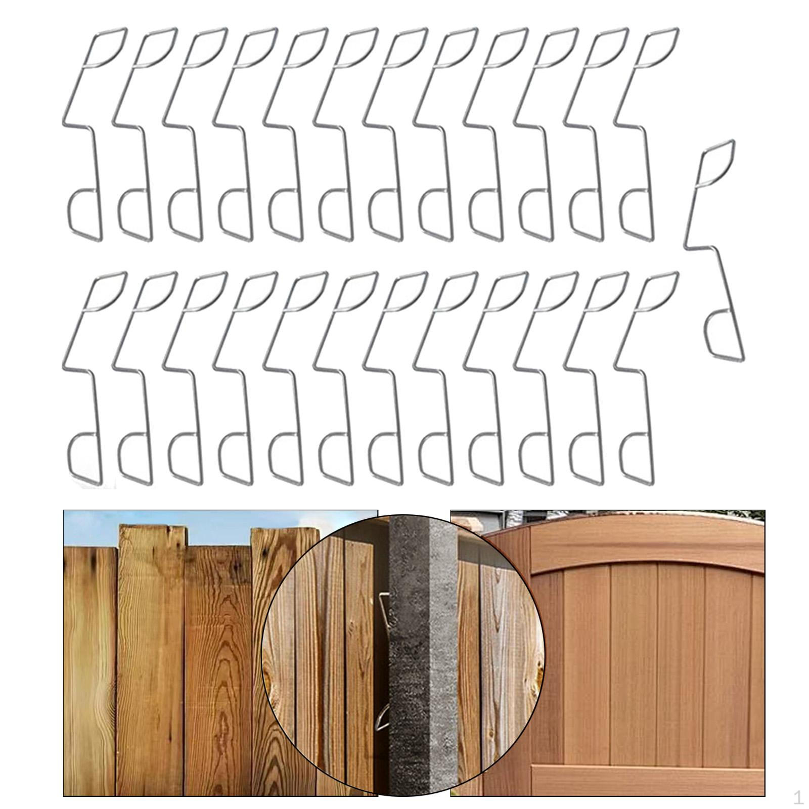 

25Pcs Fence Panel Clip Stainless Steel for Gardens Rust Resistance Sturdy Stop Rattling Garden Tool
