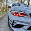 Lemon Yellow Angel Eyes Fit For BMW M2 2 series DRL multicolor LED F22 F23 F87 LCI daytime running light 63117494851 63117494852