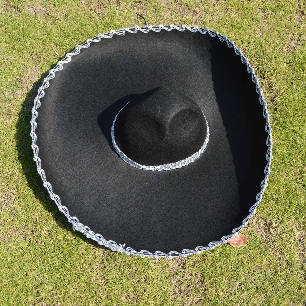 Etnický styl Mexický klobouk Velký sluneční klobouk Mexické čepice Plážové klobouky Sombrero Klobouk Kostýmové doplňky