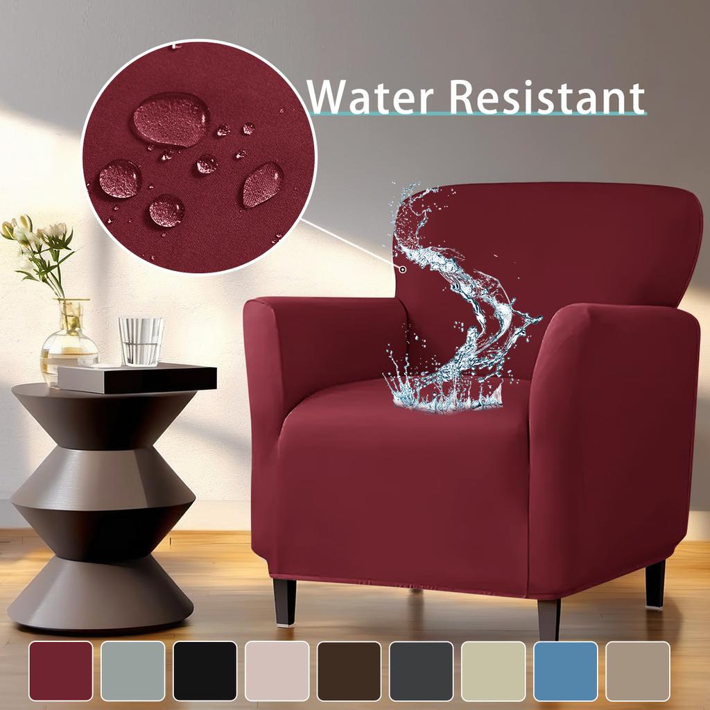 Spot sofa cover, waterproof milk silk small sofa cover, elastic solid color single sofa cover