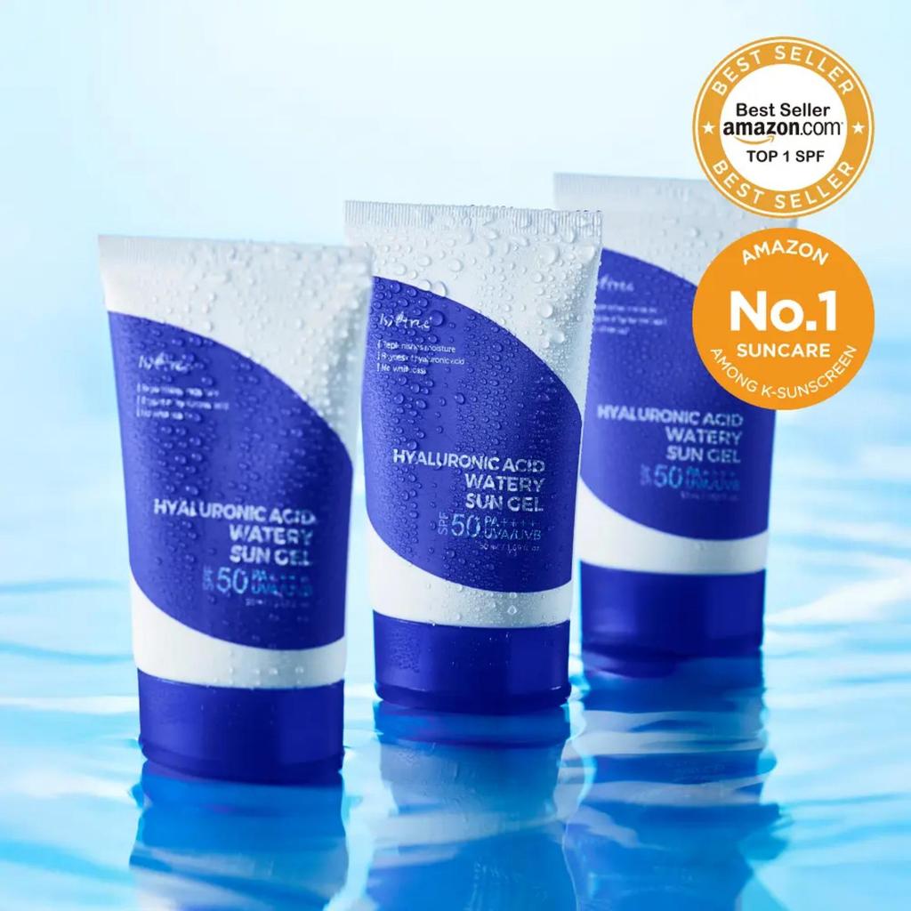 ISNTREE Hyaluronic Acid Watery Sun Gel SPF50+ PA++++ 50ml Hydrating Sunscreen