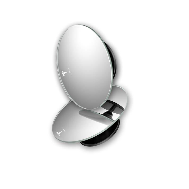 2Pcs 360 Degree Car Blind Spot Rear View Mirror Wide Angle Adjustable For Tesla Model 3 Model X S 2016-2020 Decals TM3 TMX TMS Decal