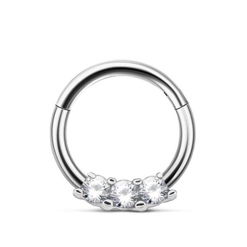 1 Piece Diamond Nose Piercing Hoop Piercing Stud Small Nose Ring
