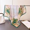 71Cm small square scarf imitation silk silk scarf headscarf silk Dutch printing neck protection scarf professional versatile scarf scarf scarf