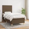 Vidaxl Continental Bed With Mattress, Brown, Fabric, 90X190 Cm