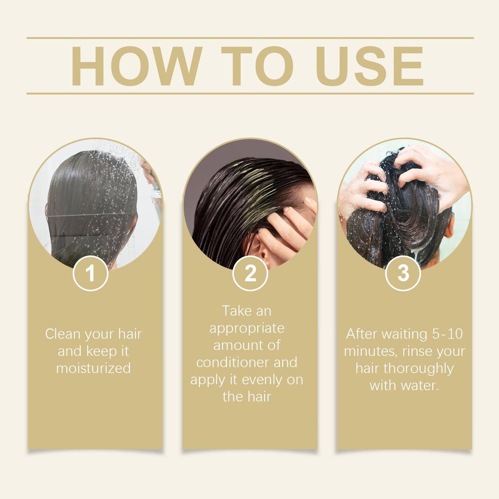 Kondicionér na vlasy Výživný A Hladký Vyživující Pokožku Hlavy Hydratační A Hladká Péče o Vlasy Osvěžující Péče o Pokožku Hlavy 100ML