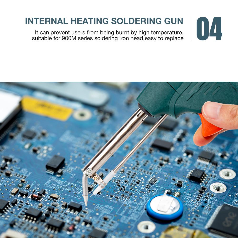 220V 60W Ruční vnitřní ohřev Páječka Automatická pájecí pistole Pájecí stanice Nástroj na opravu svařování