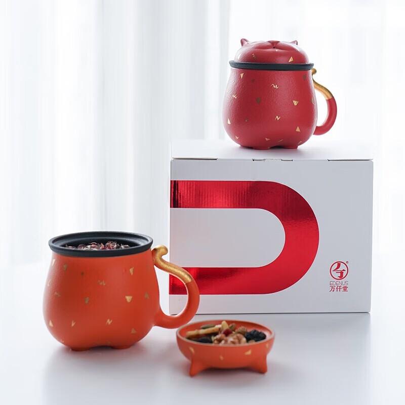 WanQianTang Lucky Cat Filter Mug