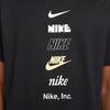 Nike T Shirts Men's Black Crew Neck Moderate Straight Fit DZ2875-010