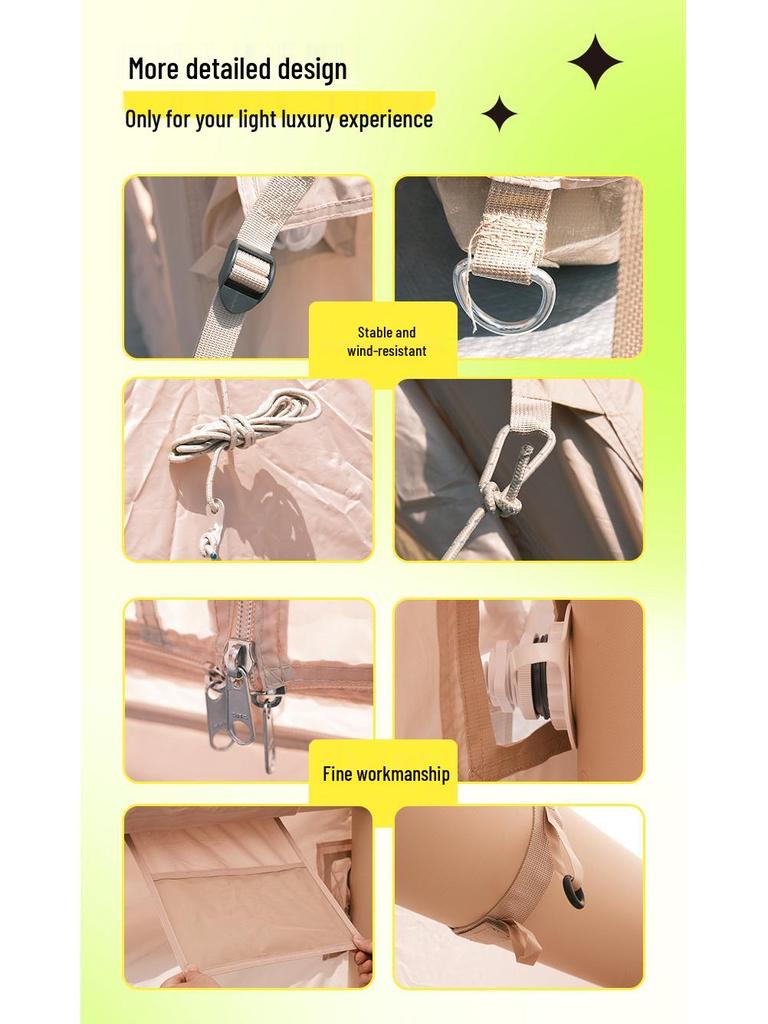 6.3 sqm All-Season Automatic Inflatable Tent for Outdoor Travel