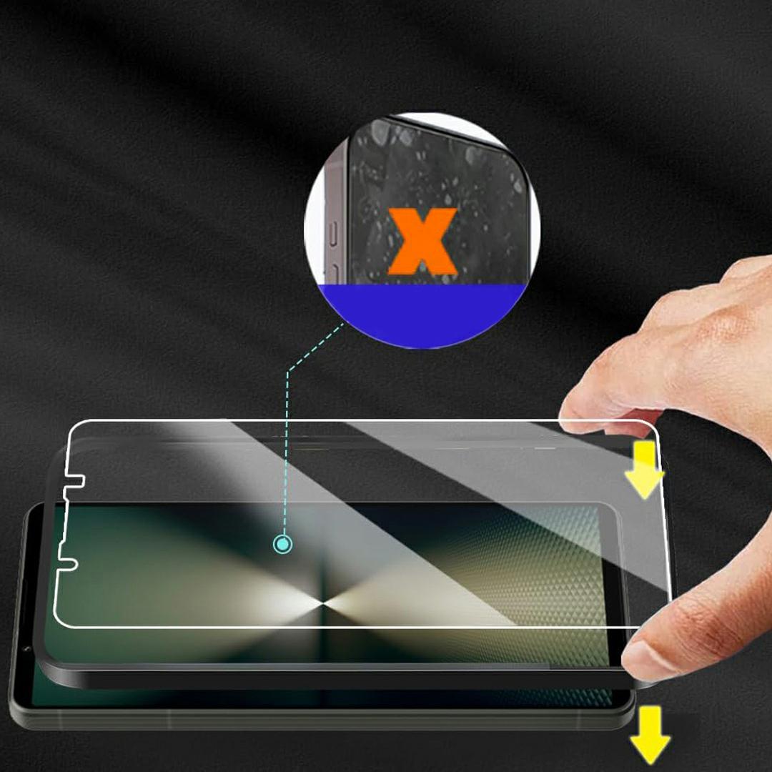 

For Sony Xperia 1 VII Clear TPU Anti-Scratch Phone Case+2.5D Arc Edge Screen Protector As Shown A