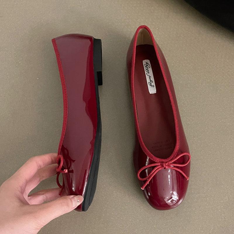 Fashion Soft Female Slip On Footwear Shallow Ladies Flats With Shoes Butterfly-Knot Fashion Round Toe Women Flats Boat Shoes Slides