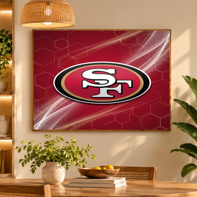 5D Diamond Painting San Francisco 49ers DIY Full Drill Diamond Art Kit Home Decoration
