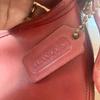 Coach Bucket-Style Shoulder Bag Red 9953 Vintage Leather Light signs use