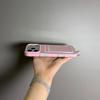 2 IN 1 Card Slot Holder Phone Case for iPhone 17 Air 16 15 14 13 12 Pro Max 11 Candy Color Clear Photo Clip Wallet Bag Cover