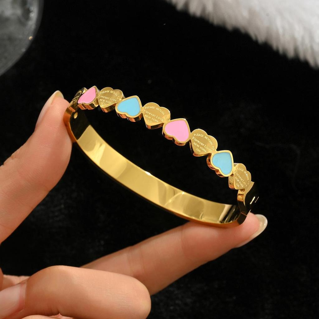 Elegantes Zirkonarmband - Weißer Titanstahl für Damen