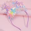 Tinsel Birthday Princess Hairband Glitter Sparkles Crown Hair Accessories for Women Girls