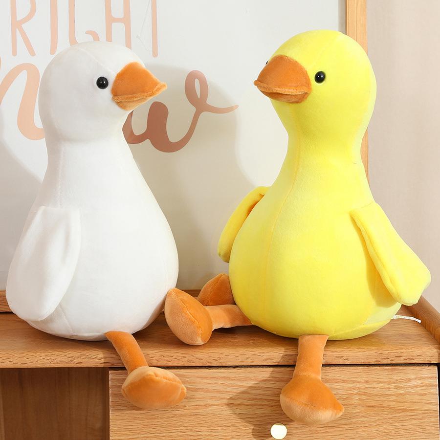 

Funny Yellow Call Duck Plush Toy: Comforting Sitting Duck Figurine 16cm Pendant [0.035kg] белый