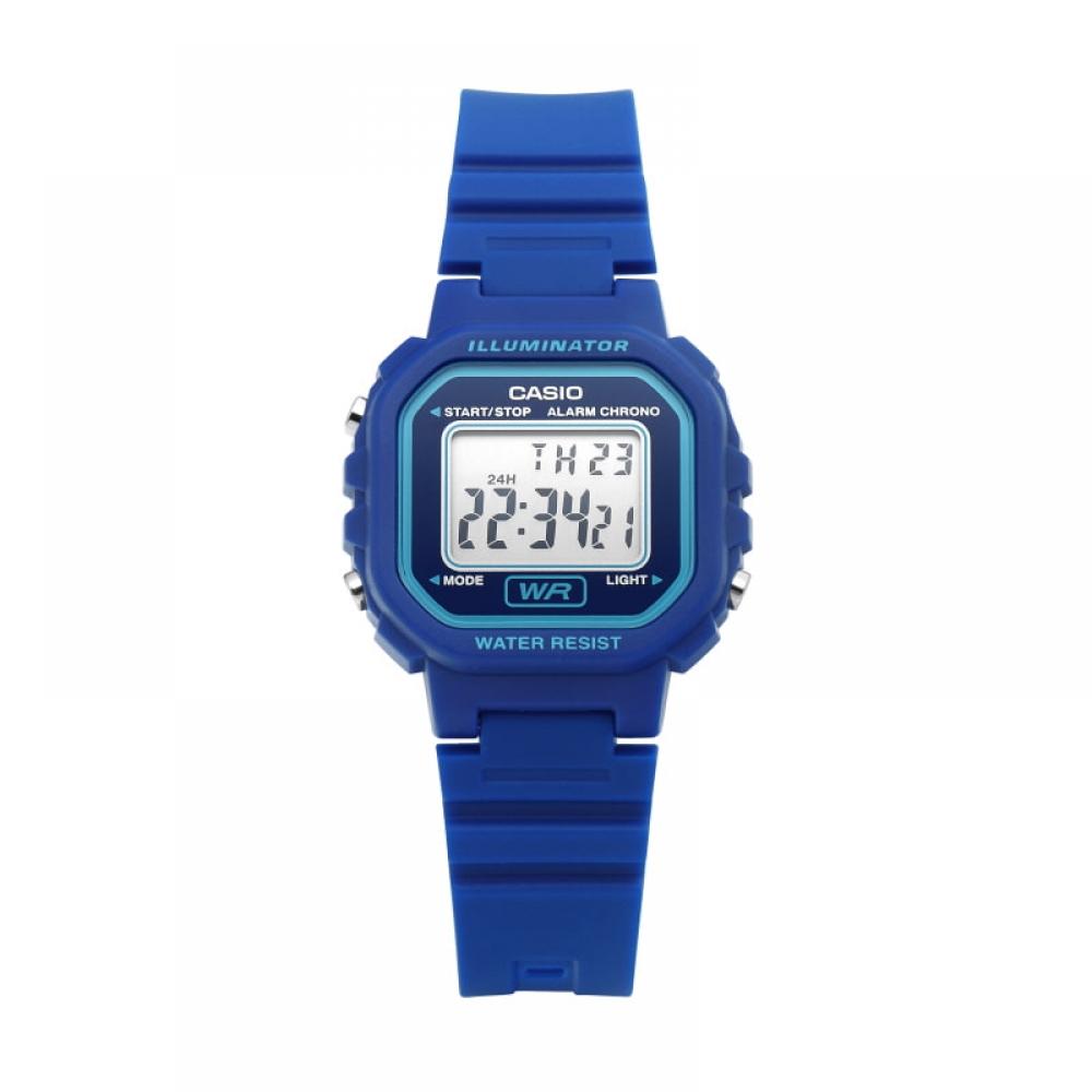 Casio La 20wh 2adf  La 20wh 2a  Digital Square Vintage Retro Damen PU Uhr