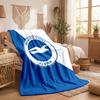 Brighton & Hove Albion Football Print Flannel Blanket Soft Warm Sofa Bed Throw Blanket For Home Office Bedroom