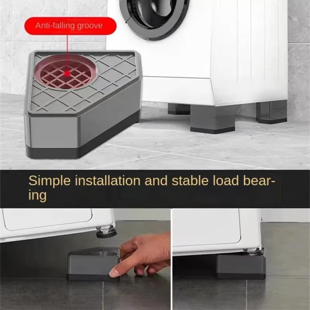 4pcs Noise Reducing Washing Machine Shock-Absorbing Pads Refrigerator Foot Pads Refrigerators