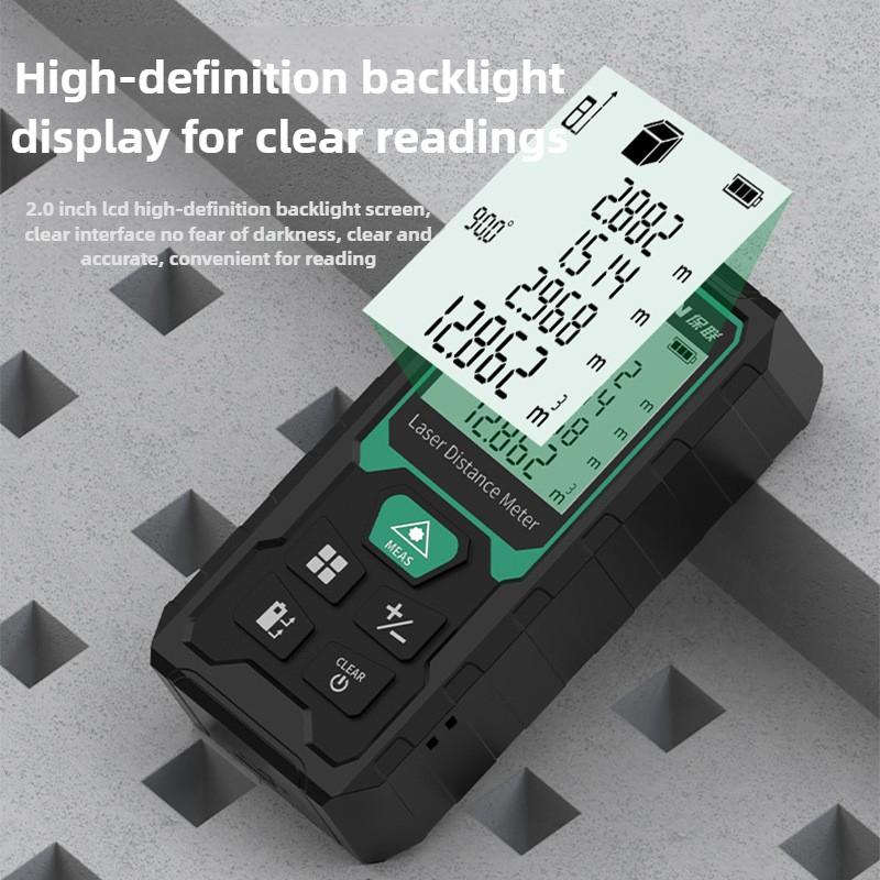 Handheld Laser Rangefinder Portable Digital Measuring Tools High Precision Laser Tape Range Finder Building Ruler Test Tools