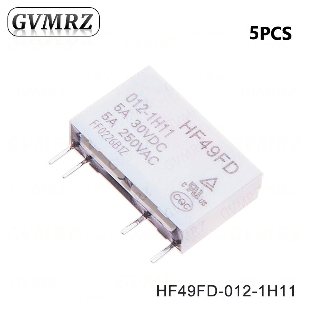 4P HF49FD Relay HF49FD-005 012 024 1H11 4Pin 5A Relays DC 5V 12V 24V HF49FD-005-1H11 HF49FD-012-1H11 HF49FD-024-1H11 Relays 5