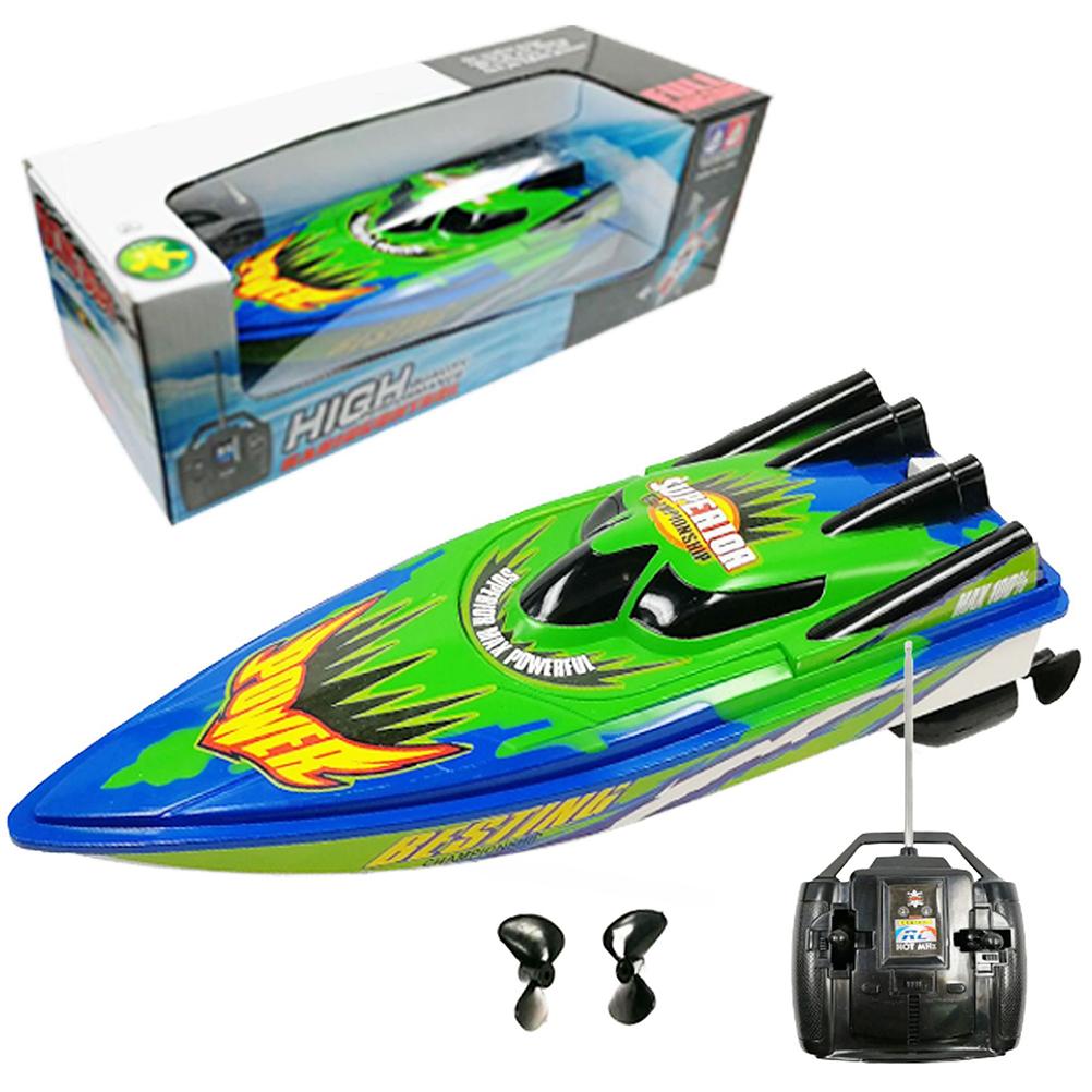 RC Boat Remote Control Racing Boats for Pools and Lakes Mini Speed Boat Toys Outdoor Adventure Electric Boat Toys for Kids