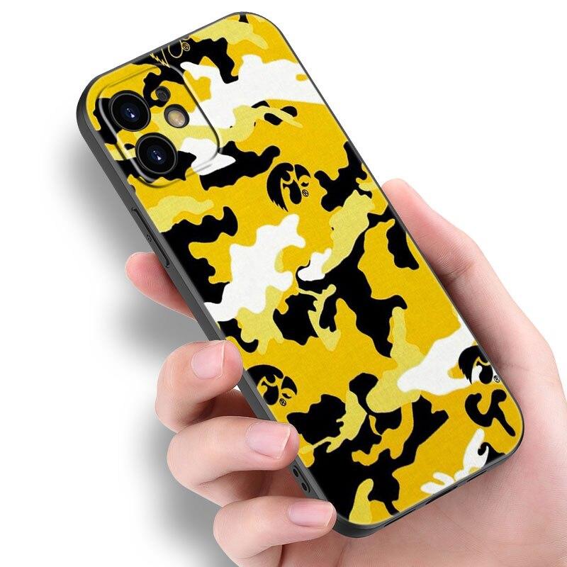 

Камуфляжный армейский чехол для телефона Apple iPhone 14 13 12 Mini 11 Pro Max 7 8 XR X XS 7 8 Plus SE 2020 2022, черный чехол iPhone SE 2022