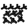 10pcs Shoe Rack Connectors  Id 16mm Plastic Pipe Straight Elbow 4-way Connector DIY Tube Joint Wardrobe Rack Pipe Fittings
