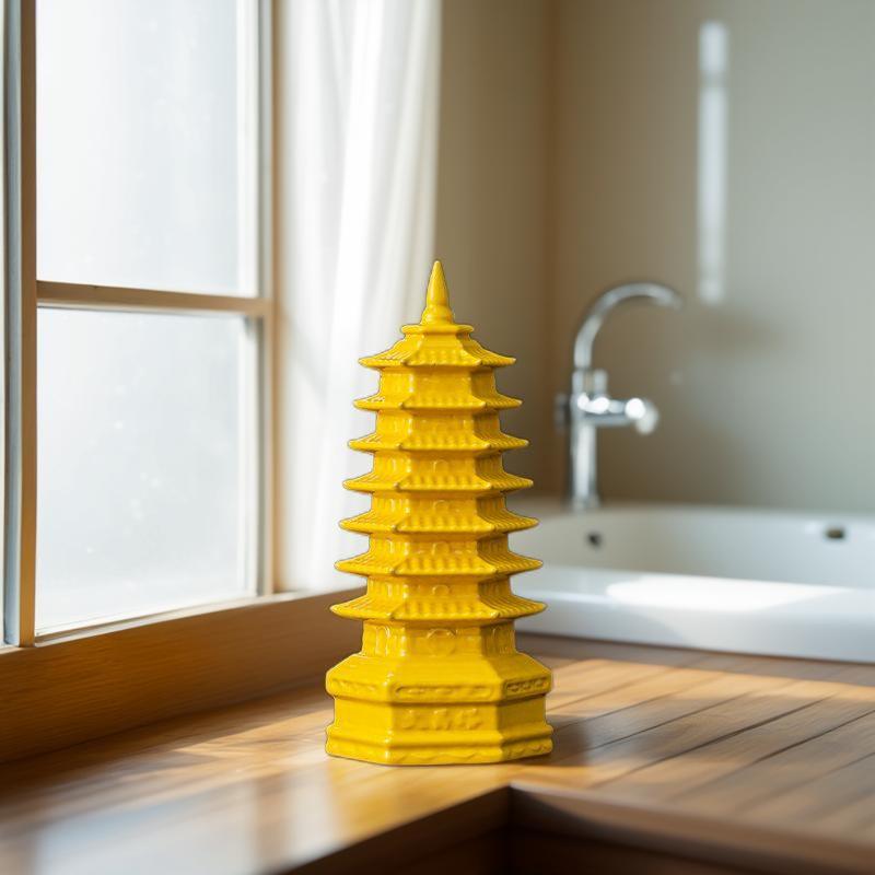 Keramisk Wenchang-pagodaprydnad: 7-, 9- eller 13-vånings handgjord dekoration för vardagsrum eller skrivbord