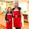 Family Baking Santa Claus Apron for Adults Kids Christmas Kitchen Fun Festive Cooking Holiday Home Accessories