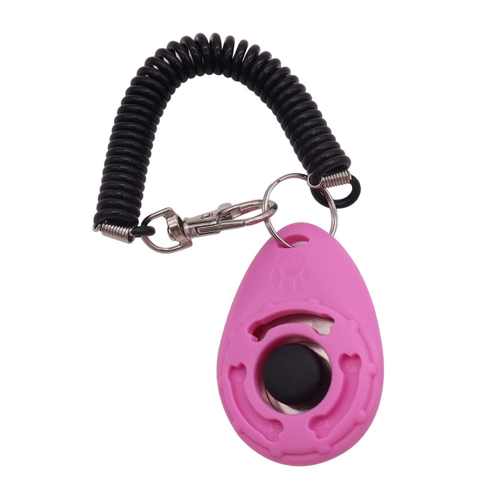Dog Training Clicker Pet Cat Plastic New Dogs Click Trainer Aid Tools Adjustable Wrist Strap Sound Key Chain Dog Supplies