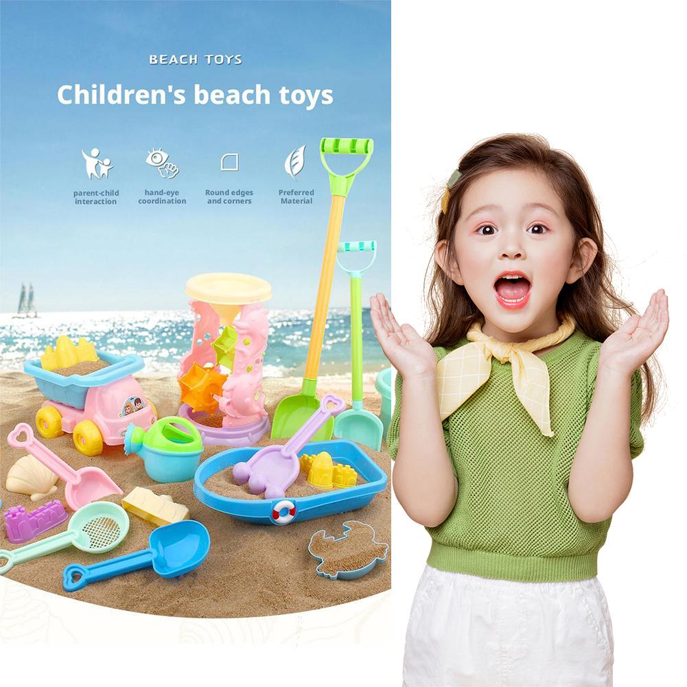 Outdoor Beach Sand Toy Set Children's Complete Tool Kit for Playing In the Sand And Creating Castles