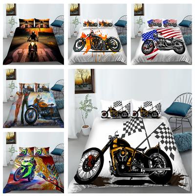 Sada povlečení s 3D potiskem na motorku