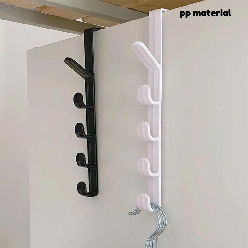 1 Pieza Ganchos para Colgar en la Puerta, Estante Organizador Ahorrador de Espacio para Ropa, Toallas, Sombreros, Colgador sin Taladro detrás de la Puerta para Dormitorio