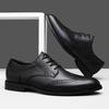 Men's Formal Brogue Leather Shoes - British Style, Small To Large Sizes