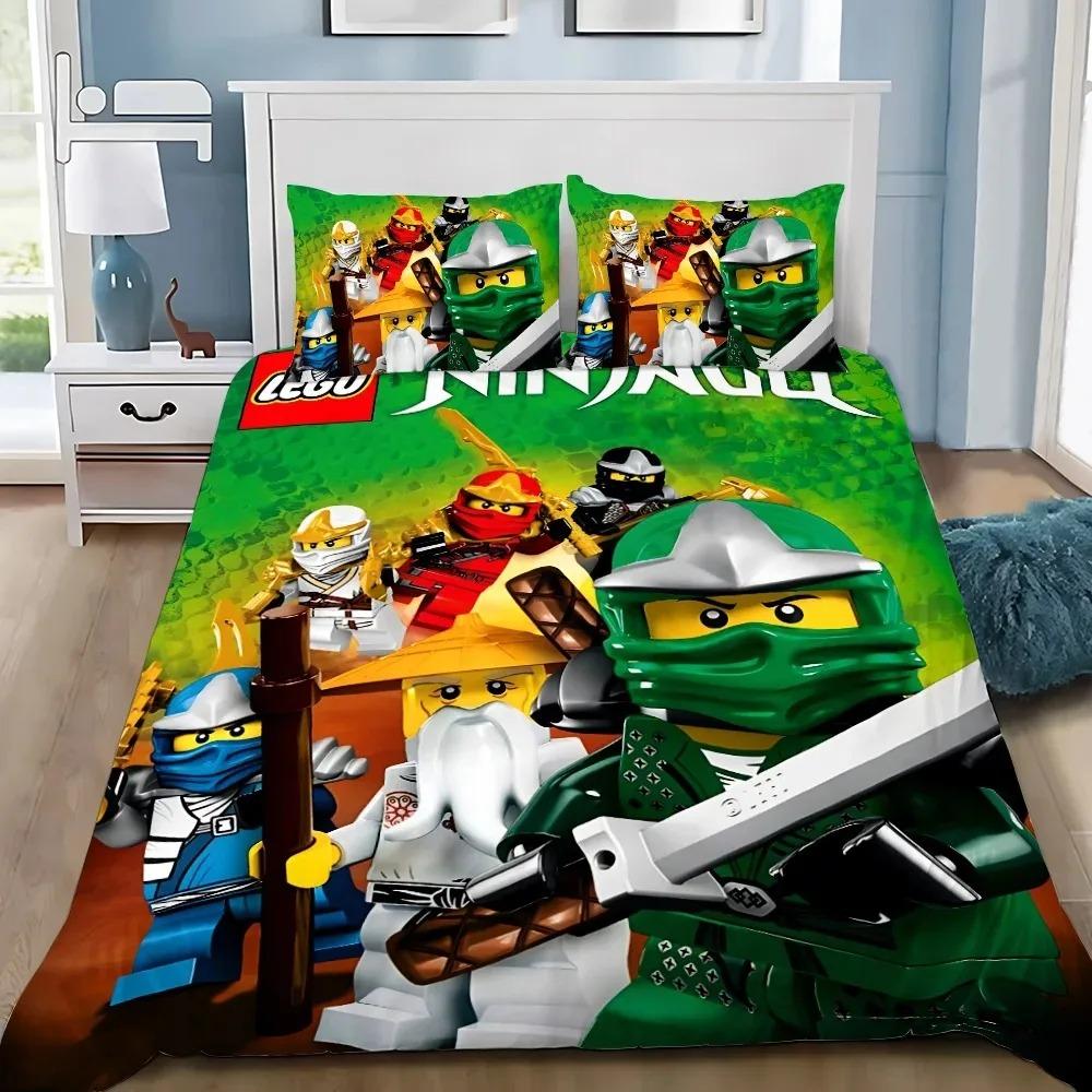 Duvet Cover Pillowcase 2/3pcs Bedding Set Game N-Nin-jagos Adult Boy Girl Bedroom Decoration Children Gift Single Double Size