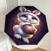 1PC rabbit ornamentAutomatic Open/Close Umbrella with Windproof, 8-Rib Sturdy Canopy, Durable Ribs, Fashionable Design1234A