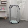 2pcs Large Capacity Dirty Clothes Basket Storage Bucket Mesh Bathroom Portable Foldable Dirty Clothes Basket