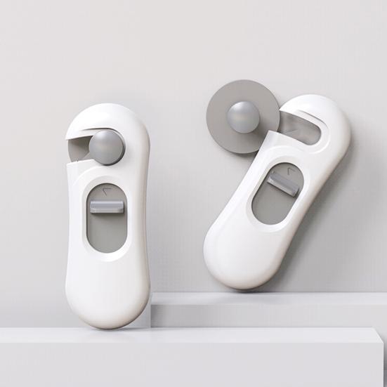 1 Set Baby-Sicherheitsschloss, stanzfrei, selbstklebend, drehbar, für Baby-Proofing, Schrank, Kühlschrank, Sicherheitsriegel, Heimversorgung
