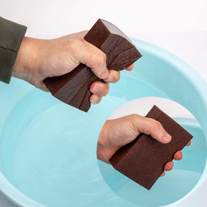 Bloc de nisip burete de lustruit pentru mobilier pentru prelucrarea lemnului Burete de artizanat Dand Burete de lustruit pe două fețe Hârtie de nisip