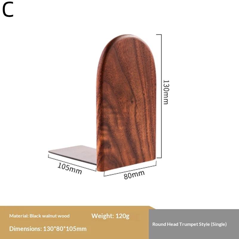Nature Wooden Bookends Desktop Bookshelf Desk Organizer Office Home Book Accessories Storage Book Holder Wood Book Ends