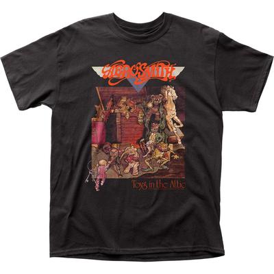 Aerosmith Toys In The Attic Erkek Tişört Rock and Roll Klasik Tişört Yeni Siyah