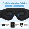 3D Eye Mask Music Play Sleeping Headphones with Built-in HD Speaker Mask For Sleep Headphones Bluetooth